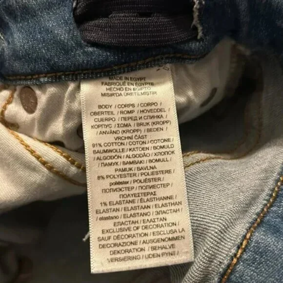 Kids Polo blue distressed jeans Size L (12/14) - Picture 5 of 11